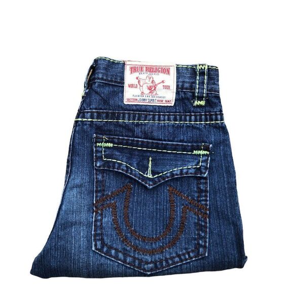 True Religion Jeans Size 36 JOHNNY SUPER T Blue - Picture 10 of 12